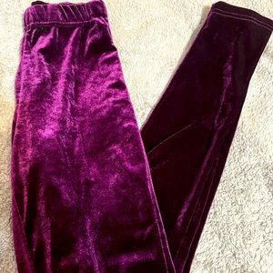 Velvet leggings